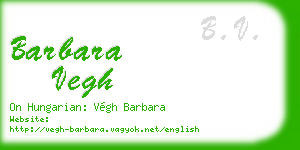 barbara vegh business card